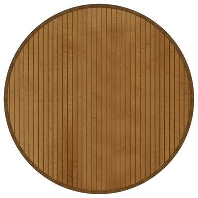VidaXL Teppich rund 60 cm Bambusbraun
