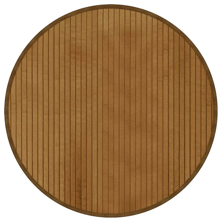 VidaXL Teppich rund 60 cm Bambusbraun