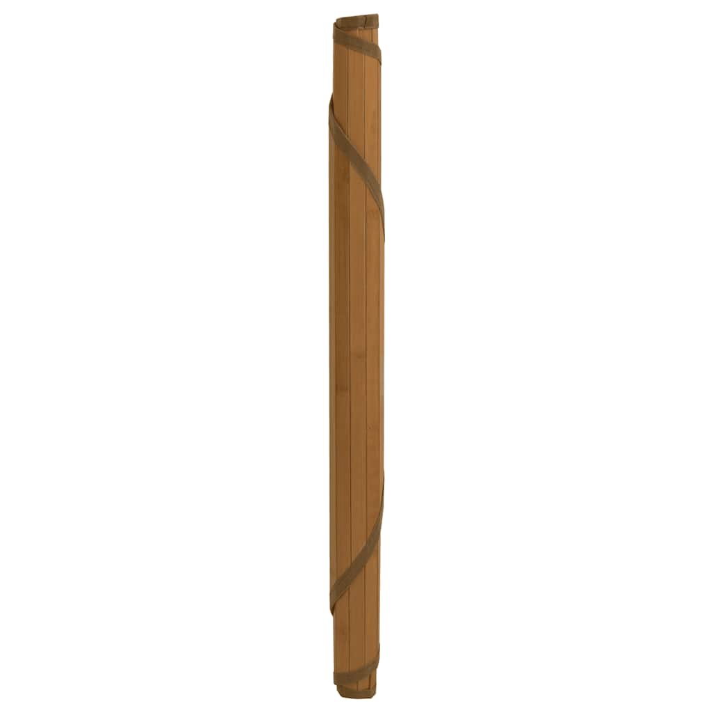 VidaXL Teppich rund 60 cm Bambusbraun