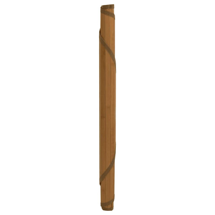 VidaXL Teppich rund 60 cm Bambusbraun