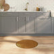 VidaXL Teppich rund 60 cm Bambusbraun