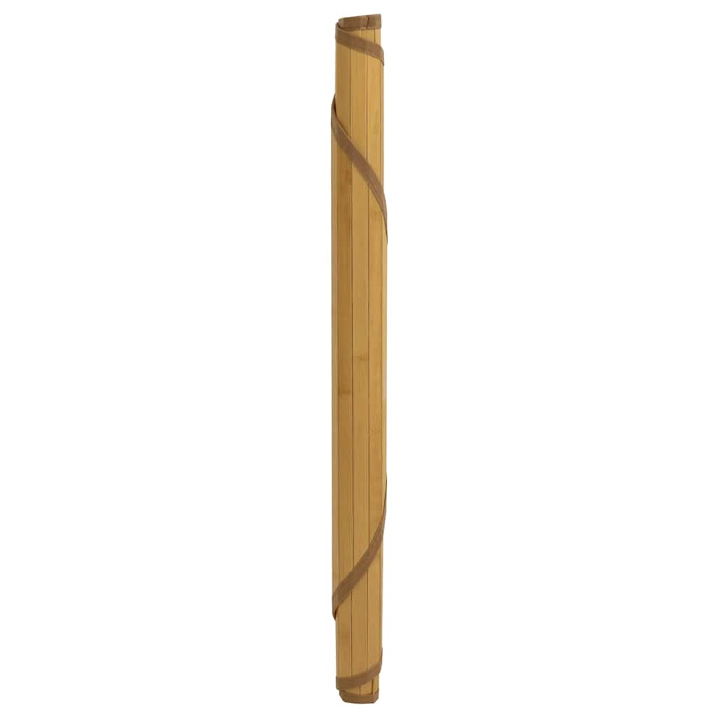 VidaXL Teppich rund 80 cm Bambus natur