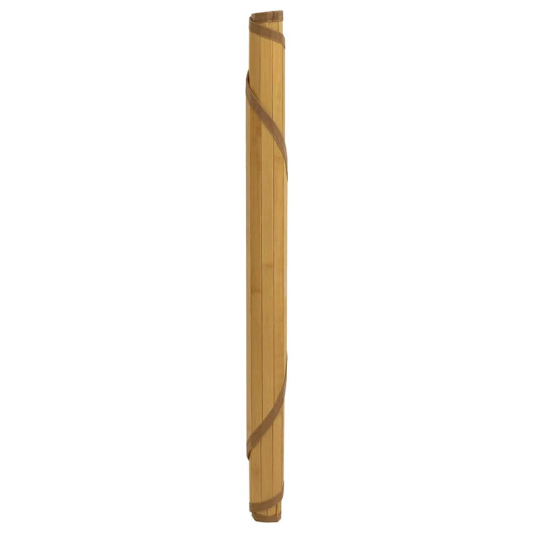 VidaXL Teppich rund 80 cm Bambus natur