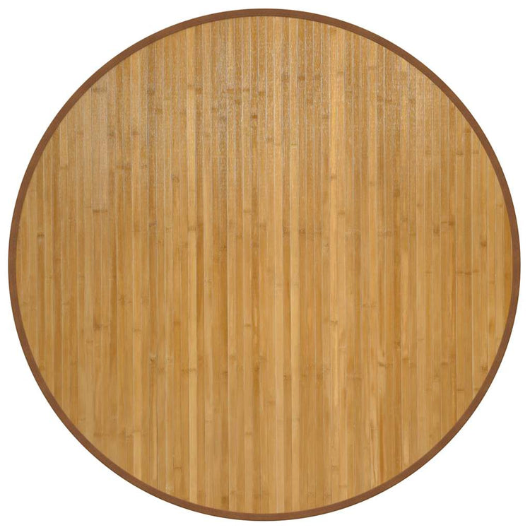 VidaXL Teppich rund 100 cm Bambus natur