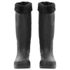 Vidaxl Regenstiefel mit abnehmbaren Socken Größe 39 PVC Schwarz