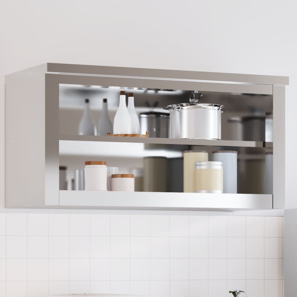 Vidaxl Küchenwandschrank mit Edelstahlregal