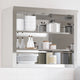 VidaXL Küchen-Wandschrank mit Regalen Edelstahl