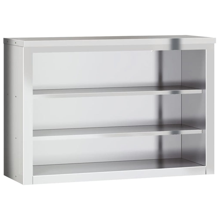 VidaXL Küchen-Wandschrank mit Regalen Edelstahl