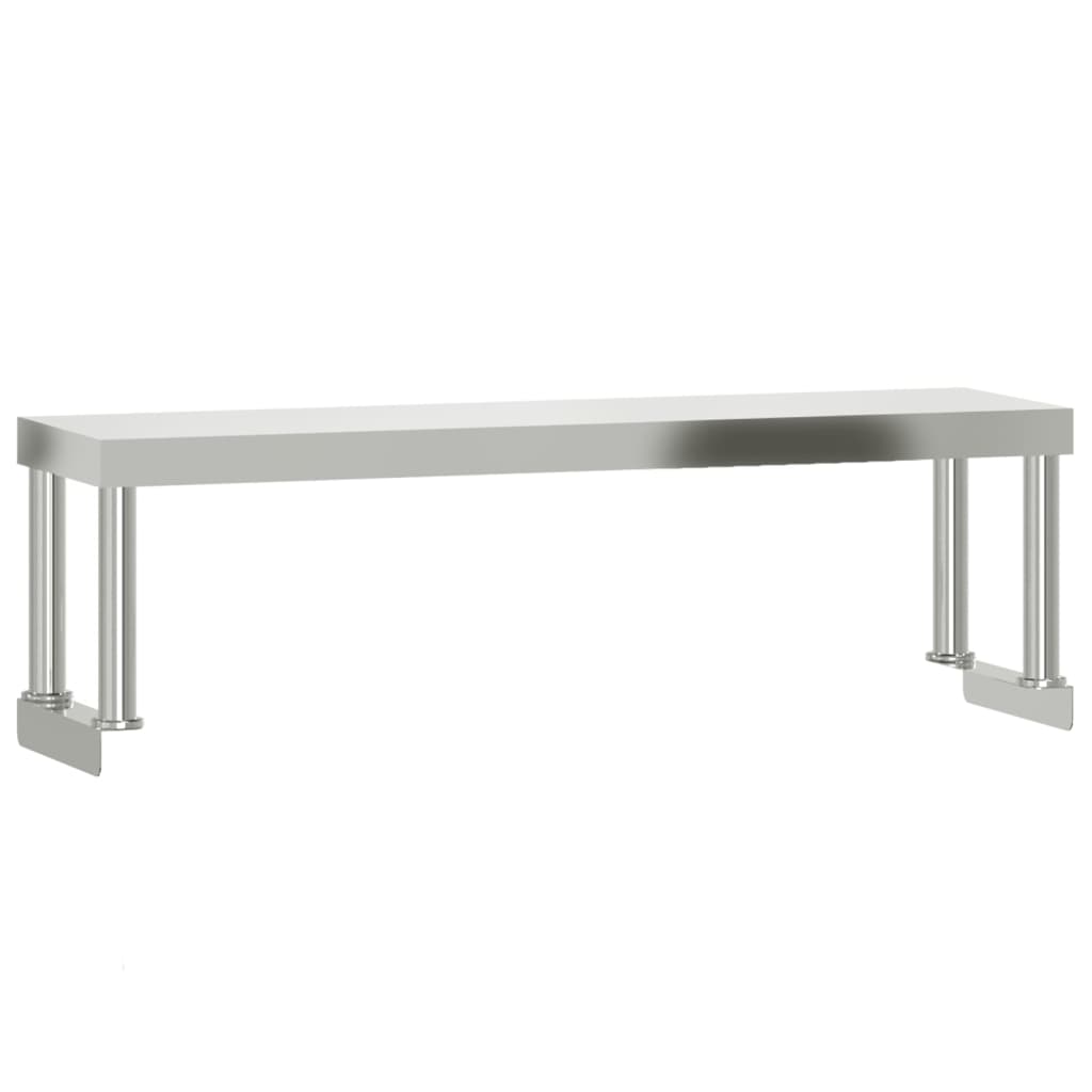 VIDAXL -Erhöhung für Arbeitstabelle 110x30x35 cm Edelstahl