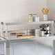 VIDAXL -Erhöhung für Arbeitstabelle 110x30x35 cm Edelstahl