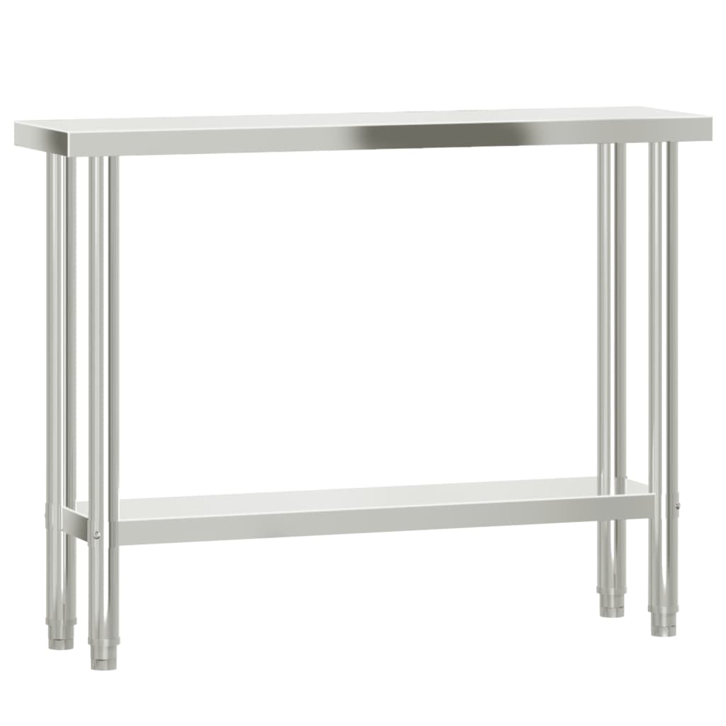 Vidaxl Küchenarbeitstabelle 110x30x85 cm Edelstahl