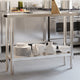 Vidaxl Küchenarbeitstabelle 110x30x85 cm Edelstahl