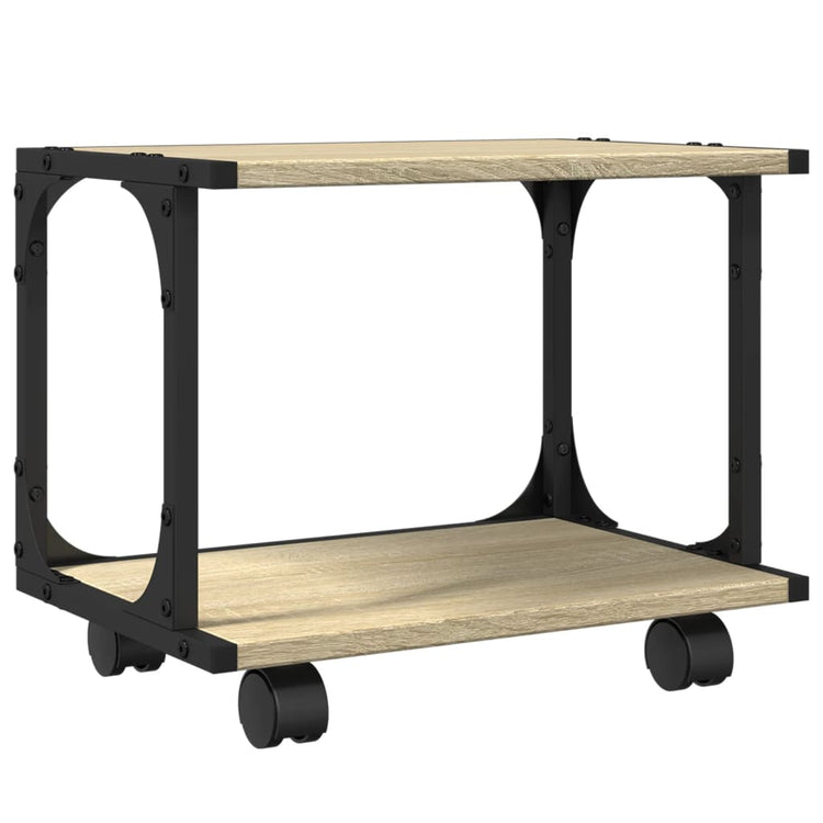 VidaXL Druckerschrank 2-lagig 41x28x33,5 cm Holz Sonoma-Eiche