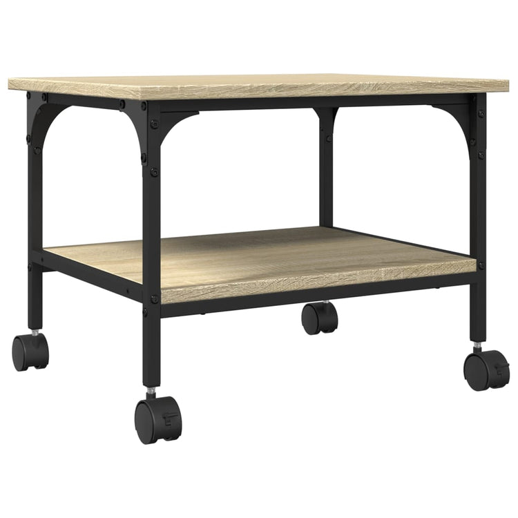 VidaXL Druckerschrank 2-schichtig 50x40x38 cm Holzwerkstoff Sonoma-Eiche