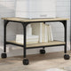 VidaXL Druckerschrank 2-schichtig 50x40x38 cm Holzwerkstoff Sonoma-Eiche