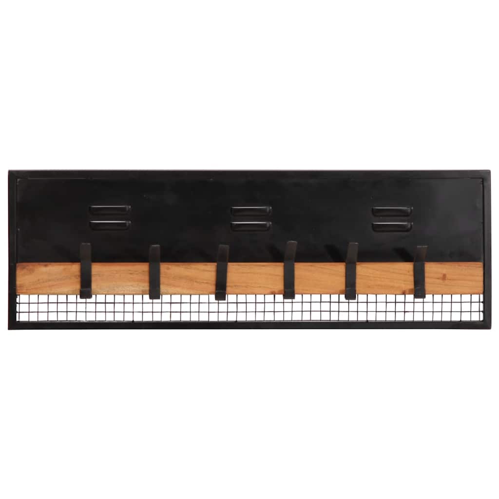Vidaxx Wandgarderobe 90x11x30 cm massives Mangoholz mango