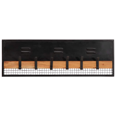Vidaxx Wandgarderobe 90x11x30 cm massives Mangoholz mango