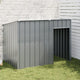 VIDAXL -Hundedach mit Dach 153x91x110 cm Stahl Anthrazit -Verschärft