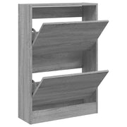 Vidaxl Schuhschrank 60x21x87,5 cm Produkted Holzgrau Sonoma Eiche Farbe - afbeelding 2