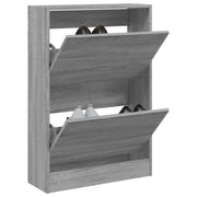 Vidaxl Schuhschrank 60x21x87,5 cm Produkted Holzgrau Sonoma Eiche Farbe - afbeelding 1