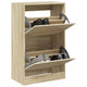 Vidaxl Schuhschrank 60x34x96.5 cm propertiertes Holz Sonoma Eichefarbe