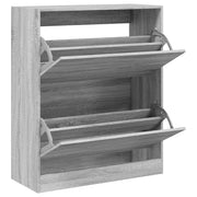 Vidaxl Schuhschrank 80x34x96.5 cm Schnitt Holzgrau Sonoma Eiche Farbe - afbeelding 2