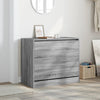 Vidaxl Schuhschrank 80x42x69 cm geschnittene Holzgrau Sonoma Eiche gefärbt