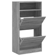 Vidaxl Schuhschrank 60x34x116 cm Schnitt Holzgrau Sonoma Eiche Farbe - afbeelding 2