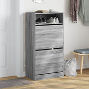 Vidaxl Schuhschrank 60x34x116 cm Schnitt Holzgrau Sonoma Eiche Farbe - afbeelding 3