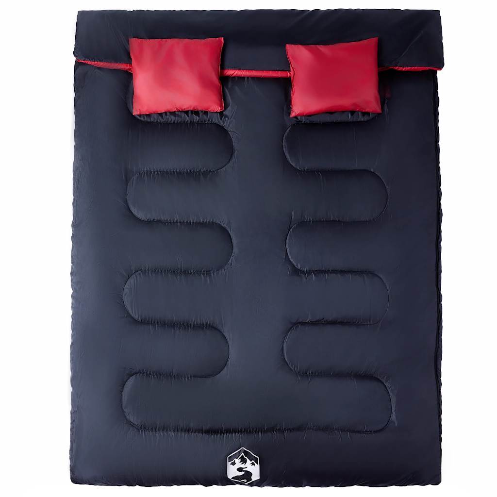 VidaXL Schlafsack für 2 Personen mit Kissen für Erwachsene 3-4 Jahreszeiten