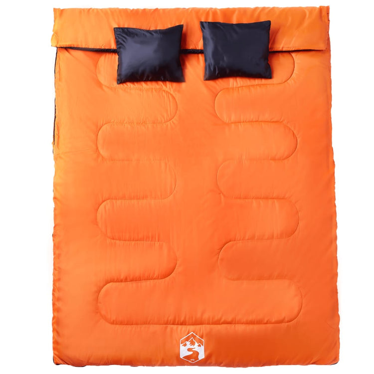 Vidaxx Doppelschlafsack mit Kissen für Erwachsene 3-4 Jahreszeiten