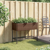 Vidaxl Plannet mit Poly Rattan Brown Regal - afbeelding 3