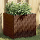 Vidaxx Pflanzgefäß 36x30x32 cm Polyrattan braun