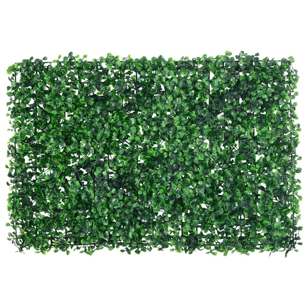 Vidaxxl Zaun mit Kunststrauch 24 Stück 40x60 cm grün
