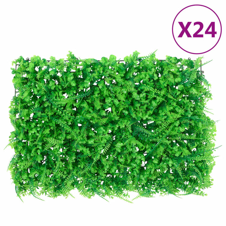 Vidaxl -Tor mit künstlichem Farnblatt 24 St 40x60 cm Grün