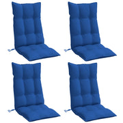 VIDAXL STUHR Kissen 4 St hoher Rücken Oxford Fabric Royal Blue - afbeelding 3