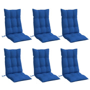 Vidaxl Stuhlkissen 6 St hoher Rücken Oxford Fabric Royal Blau - afbeelding 3