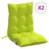 Vidaxl Stuhlkissen 2 Stcs Low Back Oxford Stoff hellgrün - afbeelding 2