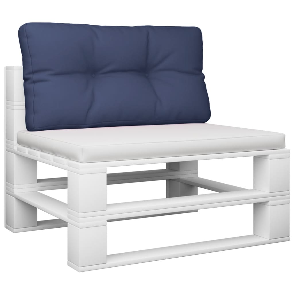 Vidaxl Palettenkissen 70x40x12 cm Oxford Stoff Marine Blau