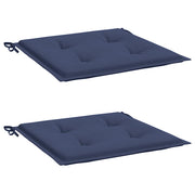 Vidaxl Palettenkissen 2 Stcs 40x40x3 cm Oxford Fabric Marine Blau - afbeelding 3