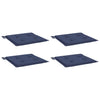 Vidaxl Palettenkissen 4 ST 50 x 50 x 3 cm Oxford Stoff Marine Blau
