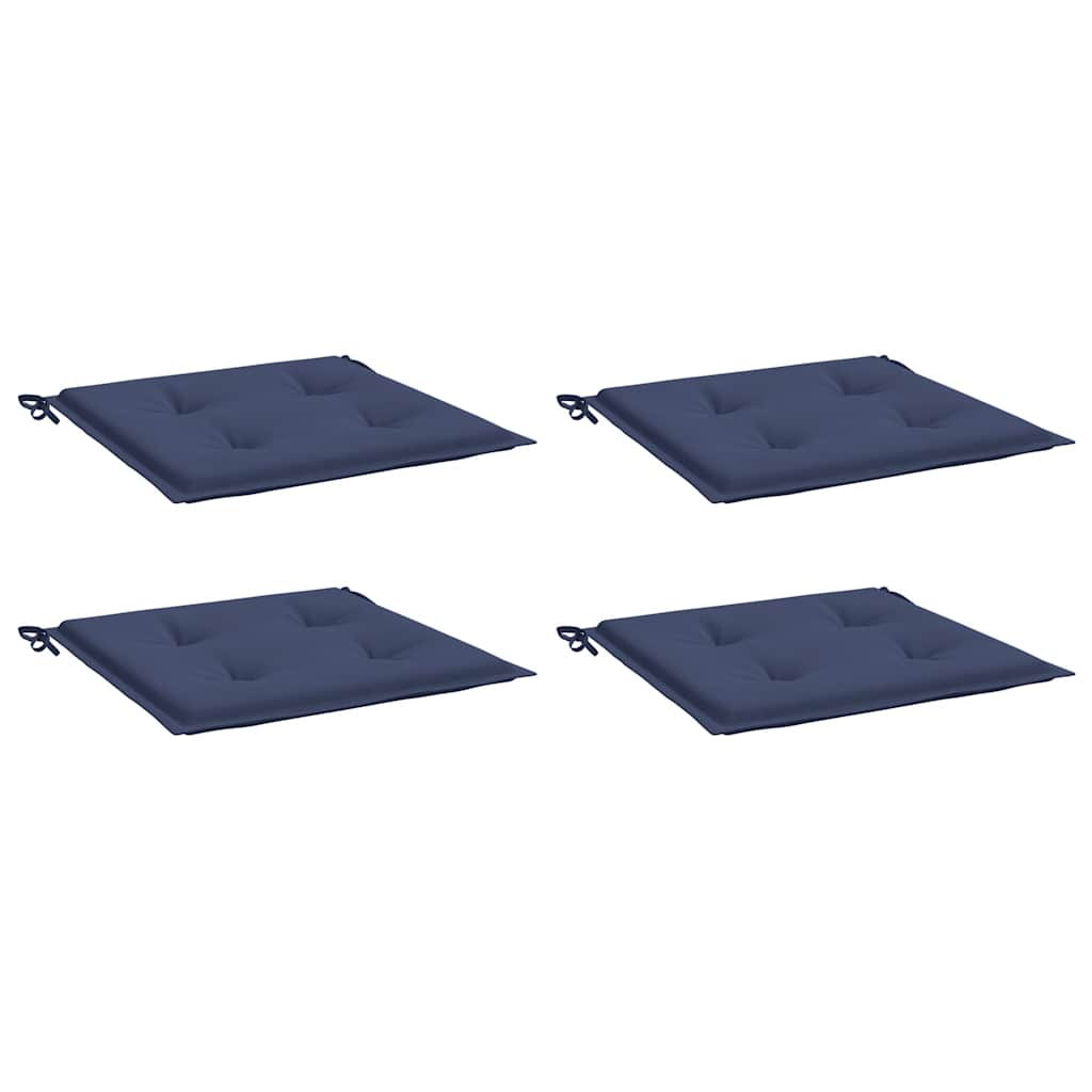 Vidaxl Palettenkissen 4 ST 50 x 50 x 3 cm Oxford Stoff Marine Blau