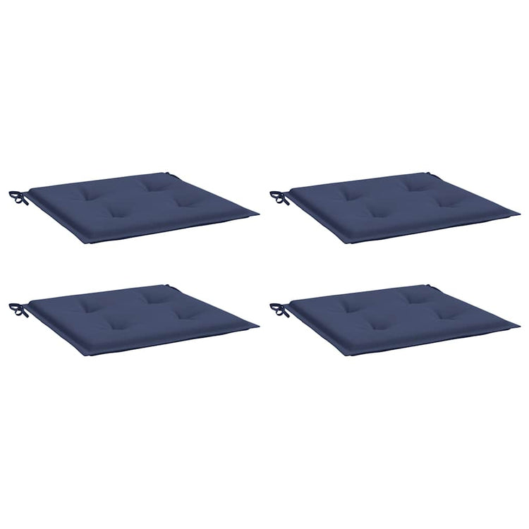 Vidaxl Palettenkissen 4 ST 50 x 50 x 3 cm Oxford Stoff Marine Blau