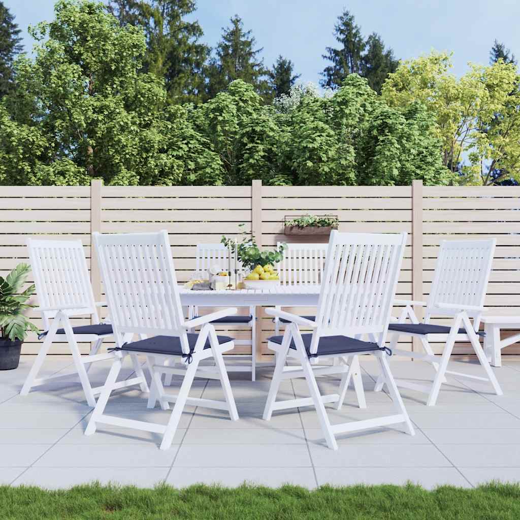 Vidaxl Palettenkissen 6 ST 50 x 50 x 3 cm Oxford Stoff Marine Blau