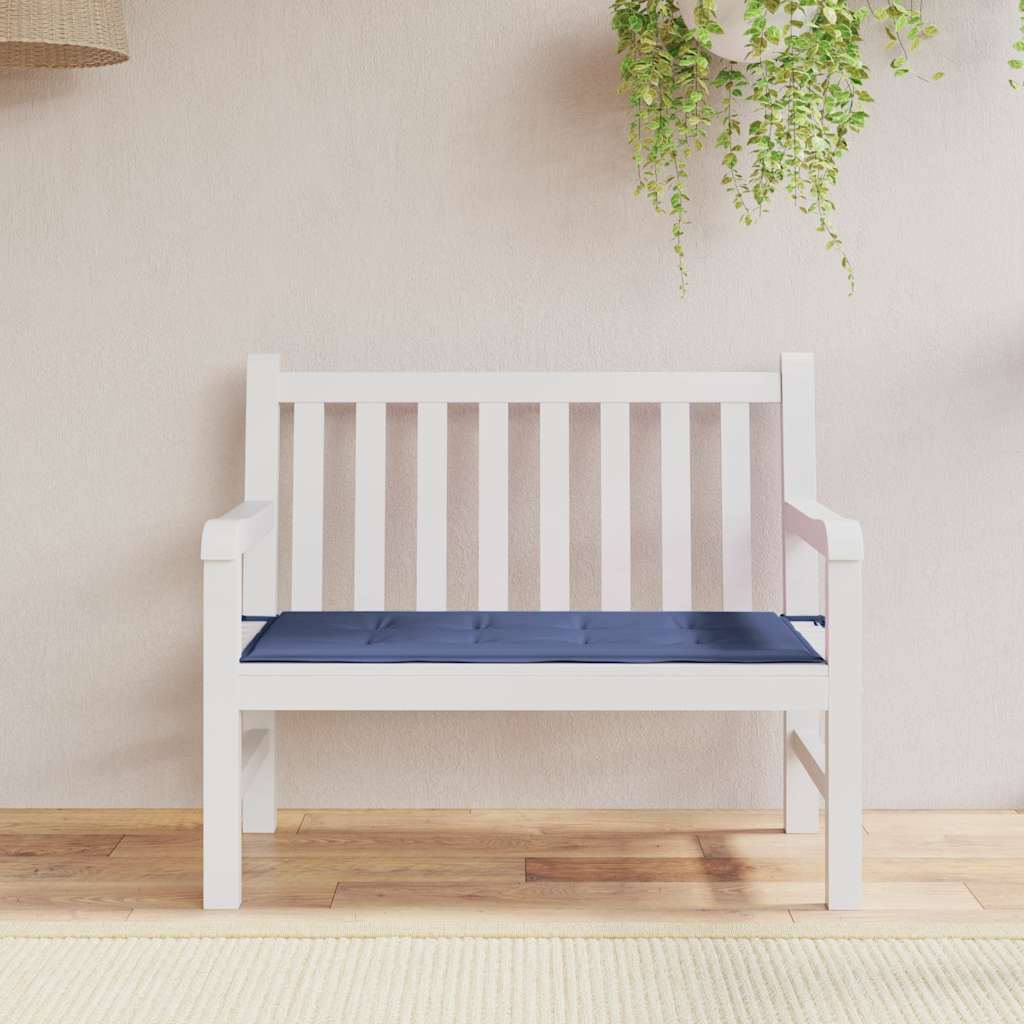 Vidaxl Gartenbank Kissen 100x50x3 cm Oxford Stoff Marine Blau