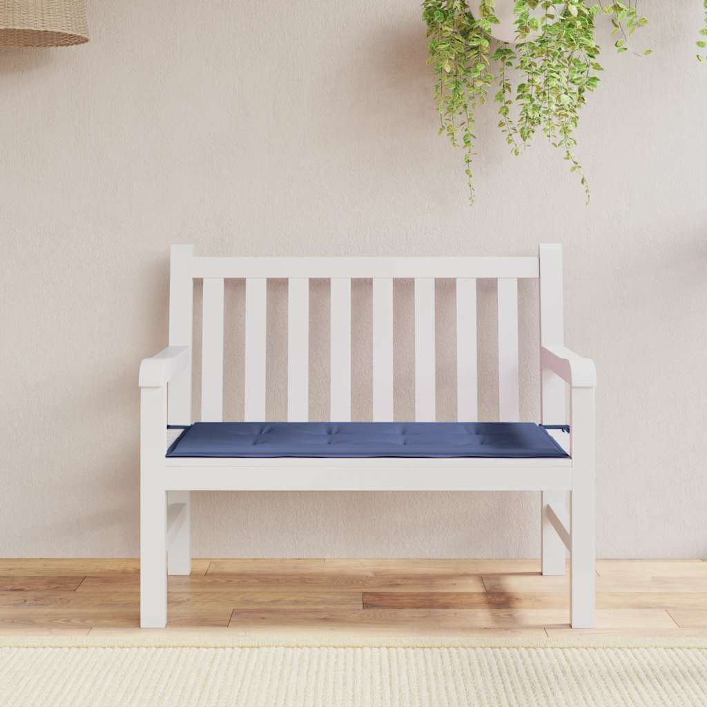 Vidaxl Gartenbank Kissen 120x50x3 cm Oxford Stoff Marine Blau