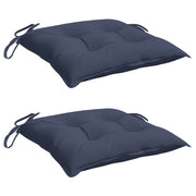 VIDAXL -Stuhlkissen 2 PCs 40x40x7 cm Oxford Stoff Marine Blau - afbeelding 3
