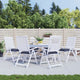 VIDAXL STUHR Kissen 6 PCs 40x40x7 cm Oxford Stoff Marine Blau