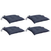 Vidaxl Stuhlkissen 4 ST 50x50x7 cm Oxford Stoff Marine Blau - afbeelding 3