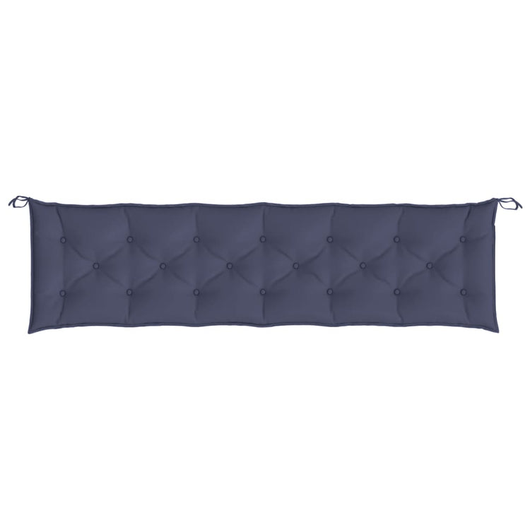 Vidaxl Gartenbank Kissen 200x50x7 cm Oxford Stoff Marine Blau